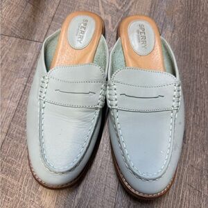Sperry Women's Soft Blue Moccasins